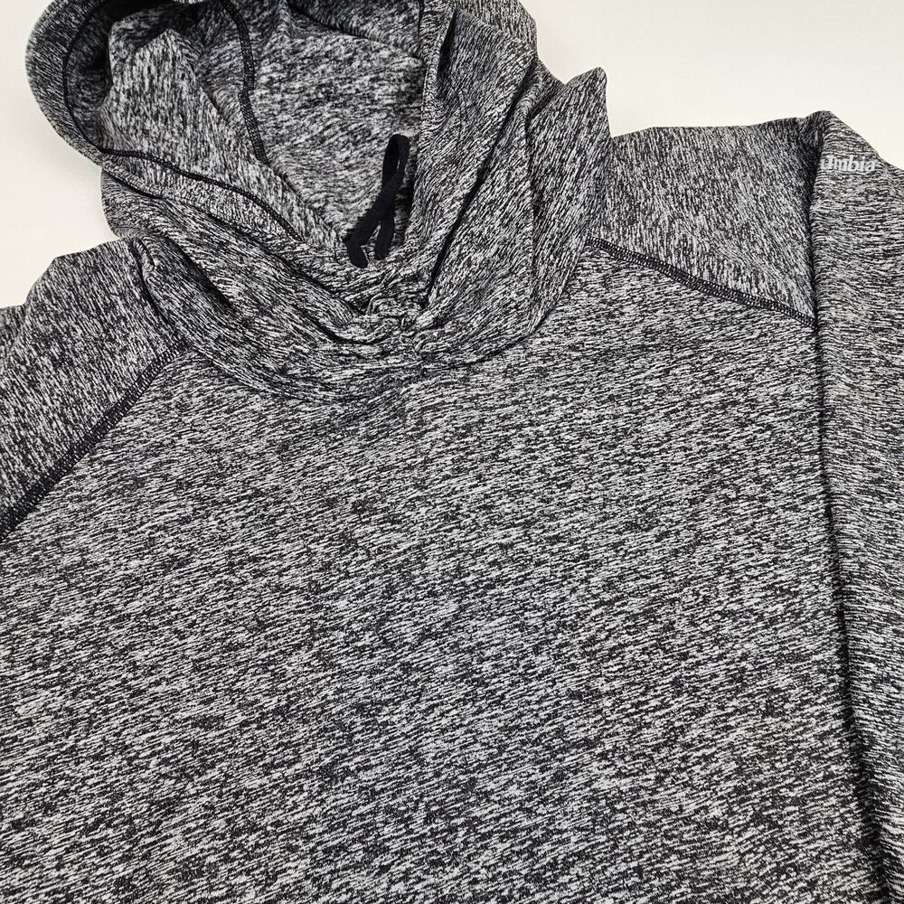 Columbia Mens M Performance Hoodie Gray Heather Stretch Pullover Outdoor Hiking